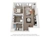 One bedroom floor plan The Mansion_B6